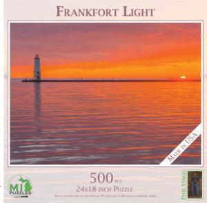 Frankfort Light Sunrise & Sunset Impossible Puzzle By MI Puzzles