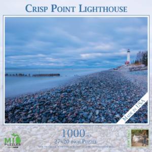 Crisp Point Lighthouse Lakes & Rivers Impossible Puzzle By MI Puzzles