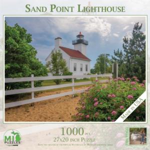 Sand Point Lighthouse Photography Jigsaw Puzzle By MI Puzzles