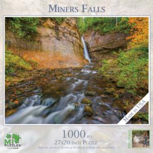 Miners Falls Waterfall Jigsaw Puzzle By MI Puzzles