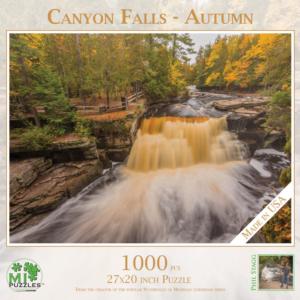 Canyon Falls - Autumn Waterfall Jigsaw Puzzle By MI Puzzles