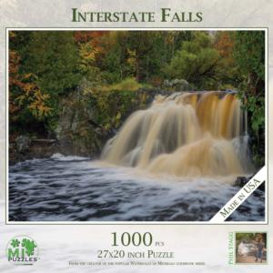 Interstate Falls Waterfall Jigsaw Puzzle By MI Puzzles