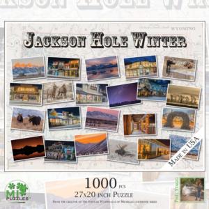 Jackson Hole Winter Collage Jigsaw Puzzle By MI Puzzles