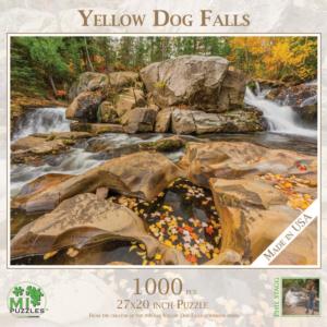 Yellow Dog Falls Waterfall Jigsaw Puzzle By MI Puzzles