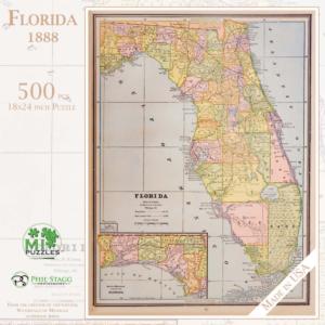 Florida 1888 United States Jigsaw Puzzle By MI Puzzles