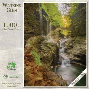 Watkins Glen Waterfall Jigsaw Puzzle By MI Puzzles