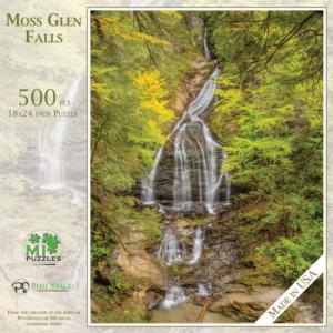 Moss Glen Falls Waterfall Jigsaw Puzzle By MI Puzzles