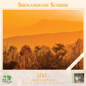 Shenandoah Sunrise Monochromatic Jigsaw Puzzle By MI Puzzles