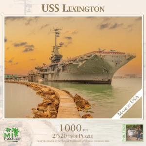 USS Lexington Beach & Ocean Jigsaw Puzzle By MI Puzzles
