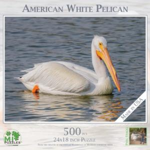 American White Pelican Photography Jigsaw Puzzle By MI Puzzles