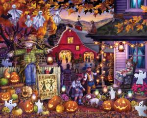 Halloween Barn Dance Halloween Jigsaw Puzzle By Vermont Christmas Company