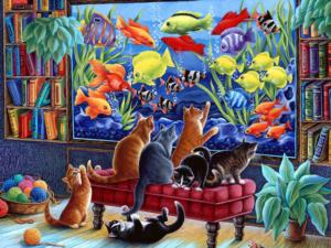 Kittens Fishing Fish Jigsaw Puzzle By Vermont Christmas Company