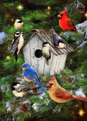 Winter Birdhouse Winter Jigsaw Puzzle By Vermont Christmas Company