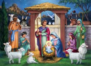 Holy Manger Christmas Jigsaw Puzzle By Vermont Christmas Company