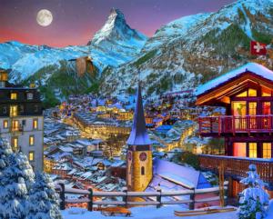 The Majestic Matterhorn Landmarks / Monuments Jigsaw Puzzle By Vermont Christmas Company