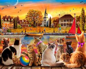 Dockside Cats Cats Jigsaw Puzzle By Vermont Christmas Company