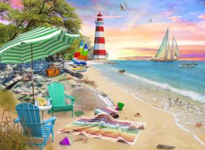 Seaside Beach Beach & Ocean Jigsaw Puzzle By Vermont Christmas Company