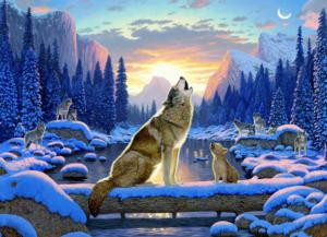 Wolf Song Lakes / Rivers / Streams Jigsaw Puzzle By Vermont Christmas Company