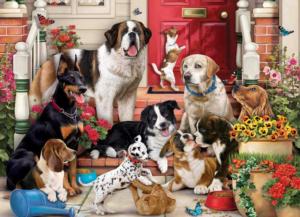 A Dog's Life Domestic Scene Jigsaw Puzzle By Vermont Christmas Company