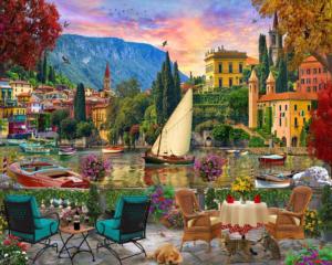 Al Fresco Italy Lakes & Rivers Jigsaw Puzzle By Vermont Christmas Company