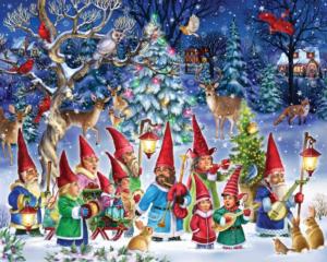 Going Gnome for Christmas Christmas Jigsaw Puzzle By Vermont Christmas Company