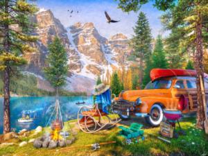 Lake Moraine Lakes & Rivers Jigsaw Puzzle By Vermont Christmas Company