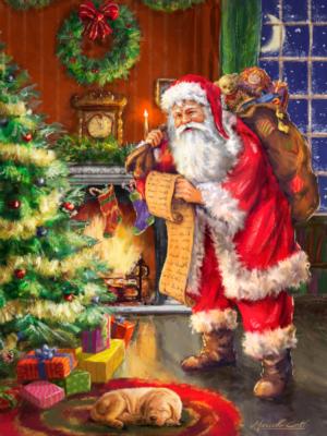 Santa Claus Christmas Jigsaw Puzzle By Vermont Christmas Company