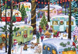Christmas Camping Christmas Children's Puzzles By Vermont Christmas Company