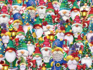 Christmas Gonks - Scratch and Dent Dessert & Sweets Jigsaw Puzzle By Vermont Christmas Company