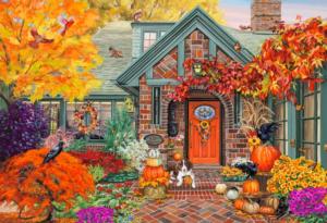 Cozy Autumn - Scratch and Dent Around the House Jigsaw Puzzle By Vermont Christmas Company