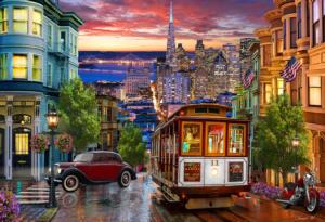San Francisco Evening San Francisco Jigsaw Puzzle By Vermont Christmas Company