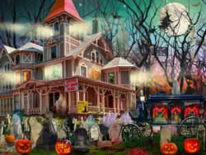 Haunted Mansion Halloween Jigsaw Puzzle By Vermont Christmas Company