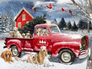 Holiday Helpers Christmas Jigsaw Puzzle By Vermont Christmas Company