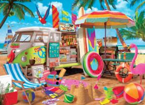 Beach Camper Camping Jigsaw Puzzle By Vermont Christmas Company