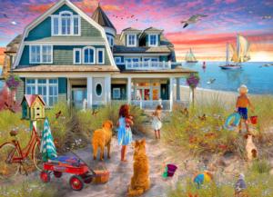 Beach Day  Sunrise & Sunset Jigsaw Puzzle By Vermont Christmas Company