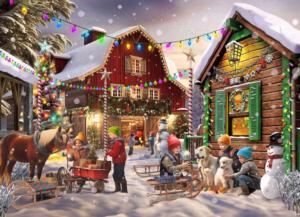 Christmas Corner Christmas Jigsaw Puzzle By Vermont Christmas Company