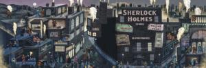 Sherlock Holmes Books & Reading Panoramic Puzzle By New York Puzzle Co