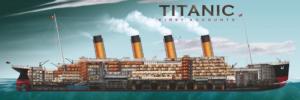 Titanic First Accounts - Scratch and Dent History Panoramic Puzzle By New York Puzzle Co
