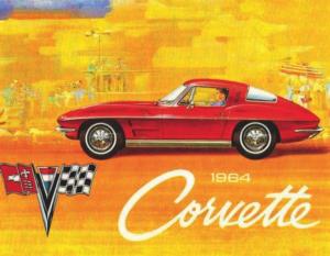 1964 Corvette Mini Puzzle Nostalgic & Retro Jigsaw Puzzle By New York Puzzle Co