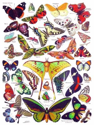 Butterflies Collage Jigsaw Puzzle By New York Puzzle Co