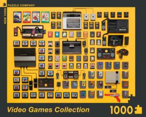 Video Games Collection Video Game Jigsaw Puzzle By New York Puzzle Co