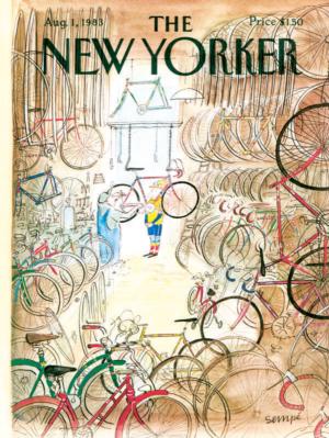 Bicycle Shop Magazines and Newspapers Jigsaw Puzzle By New York Puzzle Co