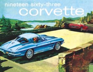 1963 Corvette (Mini) Nostalgic & Retro Jigsaw Puzzle By New York Puzzle Co