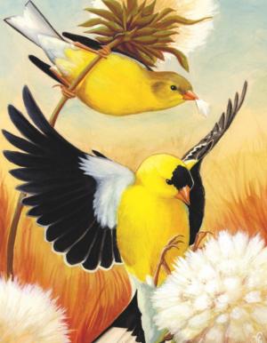 American Goldfinch Mini Puzzle Birds Miniature Puzzle By New York Puzzle Co
