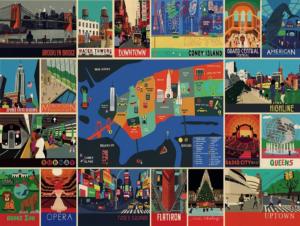 New York Collage Jigsaw Puzzle By New York Puzzle Co