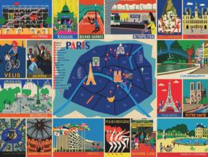 Paris Collage Jigsaw Puzzle By New York Puzzle Co