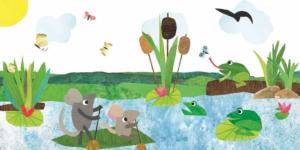Paddling Pond Children's Cartoon Children's Puzzles By New York Puzzle Co