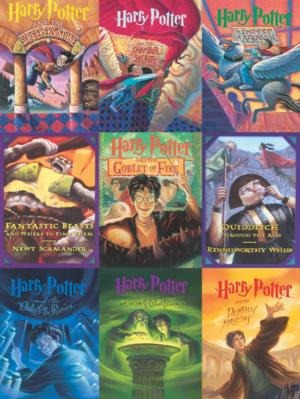 Book Cover Collage Harry Potter Jigsaw Puzzle By New York Puzzle Co