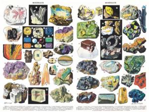 Minerals & Gems Science Jigsaw Puzzle By New York Puzzle Co