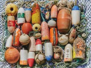Buoys Collection Seascape / Coastal Living Jigsaw Puzzle By New York Puzzle Co